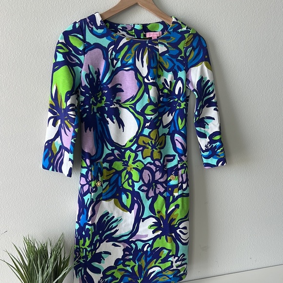 LILLY PULITZER Floral Dress in Size 2 - Picture 10 of 11